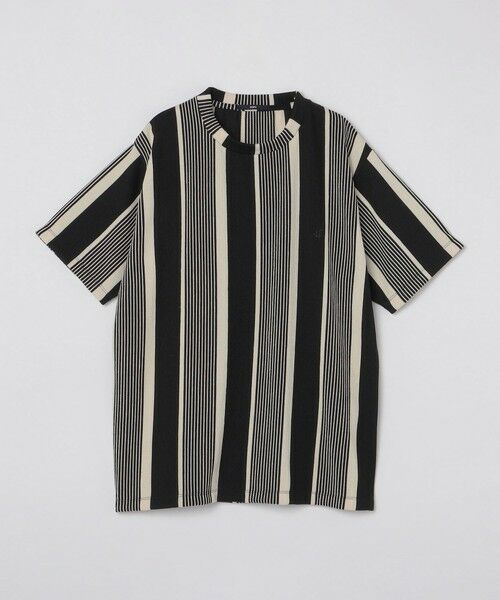 SHIPS / シップス Tシャツ | 【WEB限定】SHIPS:〈吸水速乾〉ワンポイント ロゴ リップル ストライプ Tシャツ | 詳細15