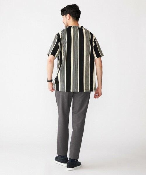 SHIPS / シップス Tシャツ | 【WEB限定】SHIPS:〈吸水速乾〉ワンポイント ロゴ リップル ストライプ Tシャツ | 詳細8