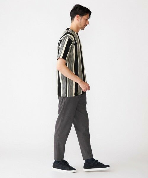 SHIPS / シップス Tシャツ | 【WEB限定】SHIPS:〈吸水速乾〉ワンポイント ロゴ リップル ストライプ Tシャツ | 詳細9