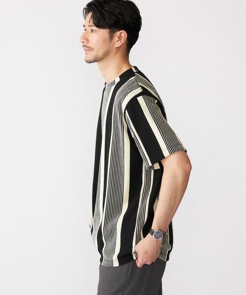 SHIPS / シップス Tシャツ | 【WEB限定】SHIPS:〈吸水速乾〉ワンポイント ロゴ リップル ストライプ Tシャツ | 詳細10