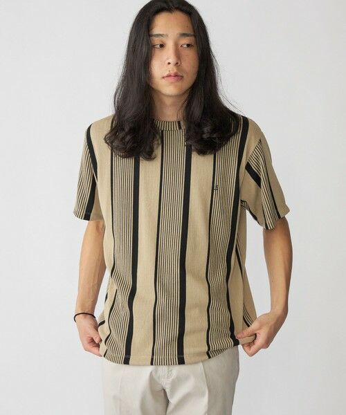 SHIPS / シップス Tシャツ | 【WEB限定】SHIPS:〈吸水速乾〉ワンポイント ロゴ リップル ストライプ Tシャツ | 詳細19