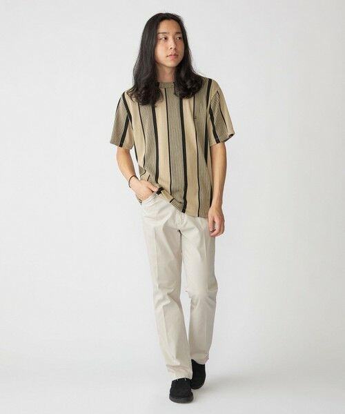 SHIPS / シップス Tシャツ | 【WEB限定】SHIPS:〈吸水速乾〉ワンポイント ロゴ リップル ストライプ Tシャツ | 詳細17