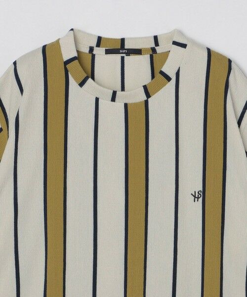 SHIPS / シップス Tシャツ | 【WEB限定】SHIPS:〈吸水速乾〉ワンポイント ロゴ リップル ストライプ Tシャツ | 詳細26