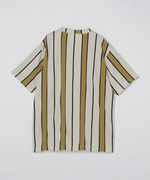 SHIPS / シップス Tシャツ | 【WEB限定】SHIPS:〈吸水速乾〉ワンポイント ロゴ リップル ストライプ Tシャツ | 詳細30