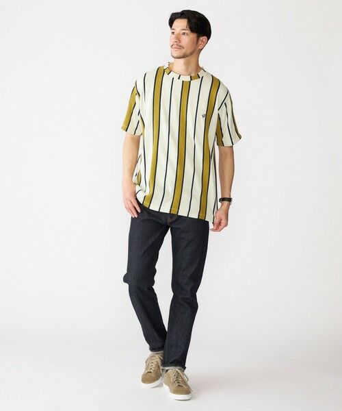 SHIPS / シップス Tシャツ | 【WEB限定】SHIPS:〈吸水速乾〉ワンポイント ロゴ リップル ストライプ Tシャツ | 詳細22