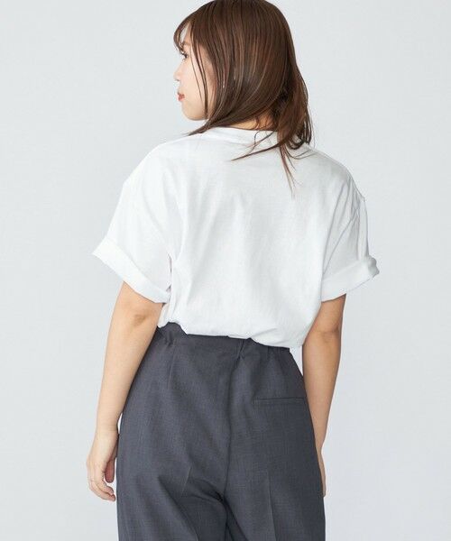 SHIPS / シップス Tシャツ | 【WEB限定】SHIPS: STYLISH STANDARD ロゴ 刺繍 Tシャツ | 詳細7