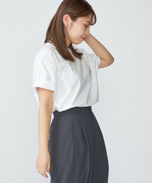 SHIPS / シップス Tシャツ | 【WEB限定】SHIPS: STYLISH STANDARD ロゴ 刺繍 Tシャツ | 詳細8