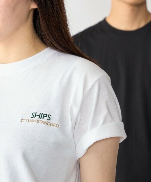 SHIPS / シップス Tシャツ | 【WEB限定】SHIPS: STYLISH STANDARD ロゴ 刺繍 Tシャツ | 詳細11