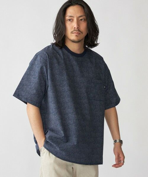 SHIPS / シップス Tシャツ | SHIPS:〈接触冷感・撥水等〉COOL DOTS(R) 2WAYストレッチ ドビープリントTシャツ | 詳細18