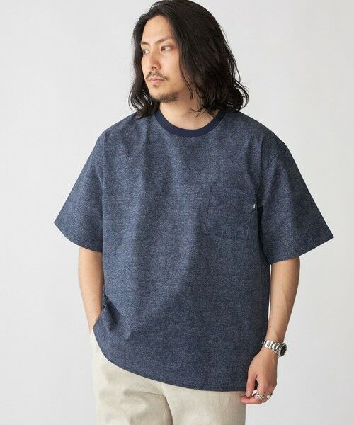 SHIPS / シップス Tシャツ | SHIPS:〈接触冷感・撥水等〉COOL DOTS(R) 2WAYストレッチ ドビープリントTシャツ | 詳細14