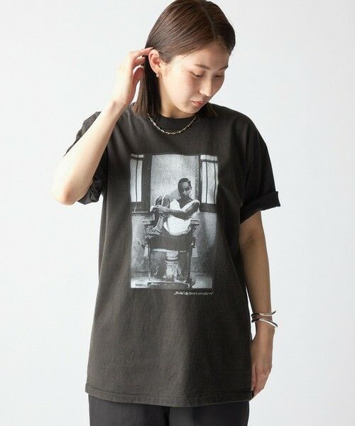 SHIPS / シップス Tシャツ | SHIPS: 80S SADE フォト Tシャツ(ブラック)