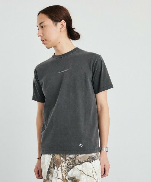 SHIPS / シップス Tシャツ | City Ambient Products: フラワー プリント フェード ピグメント Tシャツ | 詳細1