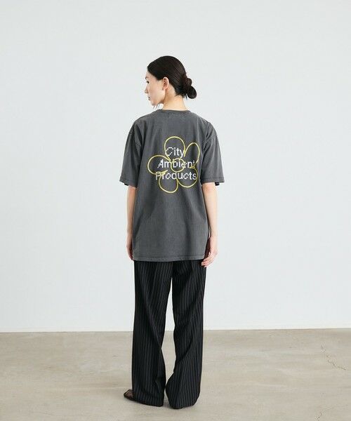 SHIPS / シップス Tシャツ | City Ambient Products: フラワー プリント フェード ピグメント Tシャツ | 詳細13