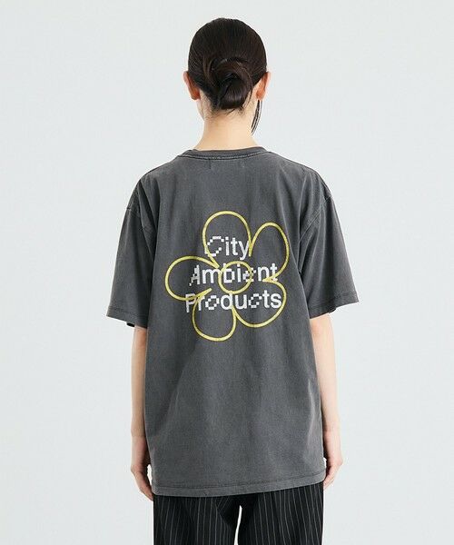 SHIPS / シップス Tシャツ | City Ambient Products: フラワー プリント フェード ピグメント Tシャツ | 詳細16