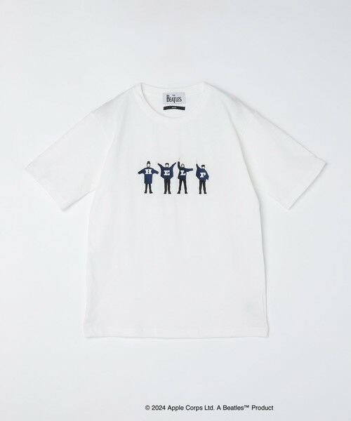 SHIPS / シップス Tシャツ | 【WEB限定】SHIPS: THE BEATLES エンブロイダリー Tシャツ 24SS(オフホワイト)