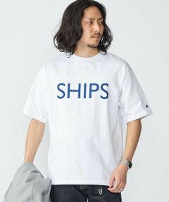 SHIPS / シップス Tシャツ | 【SHIPS別注】Champion: SHIPS ロゴ プリント Tシャツ