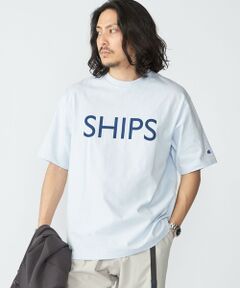 SHIPS / シップス Tシャツ | 【SHIPS別注】Champion: SHIPS ロゴ プリント Tシャツ