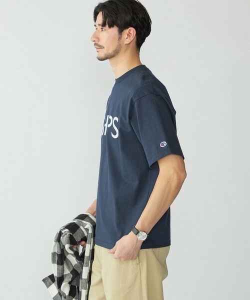 SHIPS / シップス Tシャツ | 【SHIPS別注】Champion: SHIPS ロゴ プリント Tシャツ | 詳細25