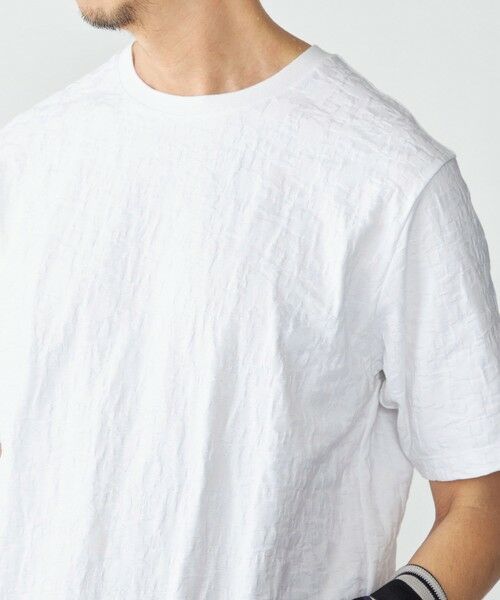 SHIPS / シップス Tシャツ | SHIPS: リンクス ジャカード リーフ Tシャツ | 詳細3