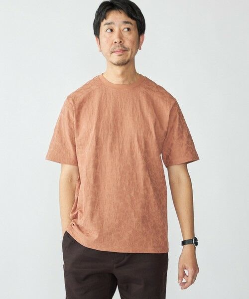 SHIPS / シップス Tシャツ | SHIPS: リンクス ジャカード リーフ Tシャツ | 詳細7