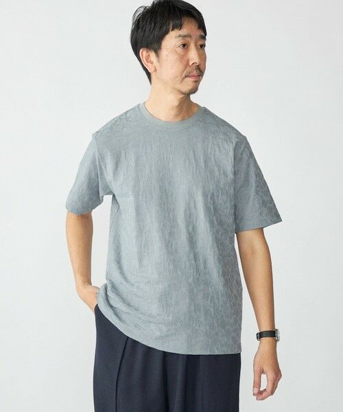 SHIPS / シップス Tシャツ | SHIPS: リンクス ジャカード リーフ Tシャツ | 詳細12