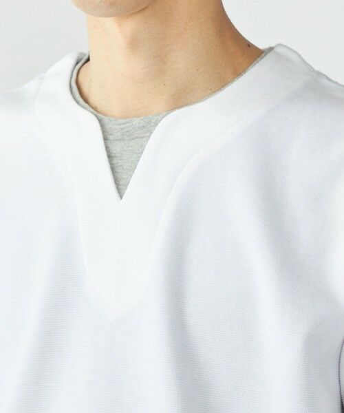 SHIPS / シップス Tシャツ | SHIPS: キー ネック フェイクレイヤード Tシャツ | 詳細3