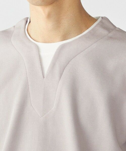 SHIPS / シップス Tシャツ | SHIPS: キー ネック フェイクレイヤード Tシャツ | 詳細15
