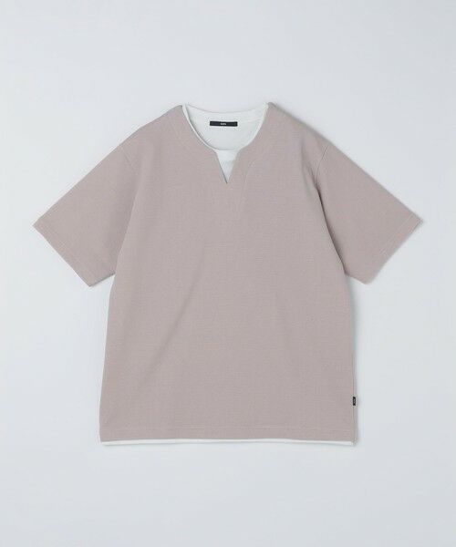 SHIPS / シップス Tシャツ | SHIPS: キー ネック フェイクレイヤード Tシャツ | 詳細17