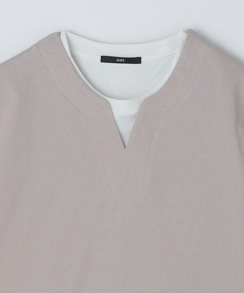 SHIPS / シップス Tシャツ | SHIPS: キー ネック フェイクレイヤード Tシャツ | 詳細19
