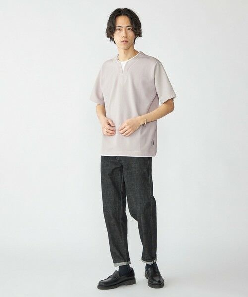 SHIPS / シップス Tシャツ | SHIPS: キー ネック フェイクレイヤード Tシャツ | 詳細7