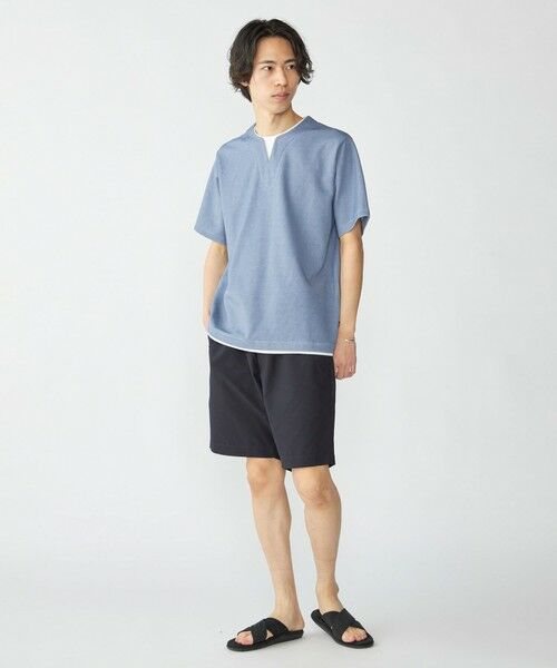 SHIPS / シップス Tシャツ | SHIPS: キー ネック フェイクレイヤード Tシャツ | 詳細24