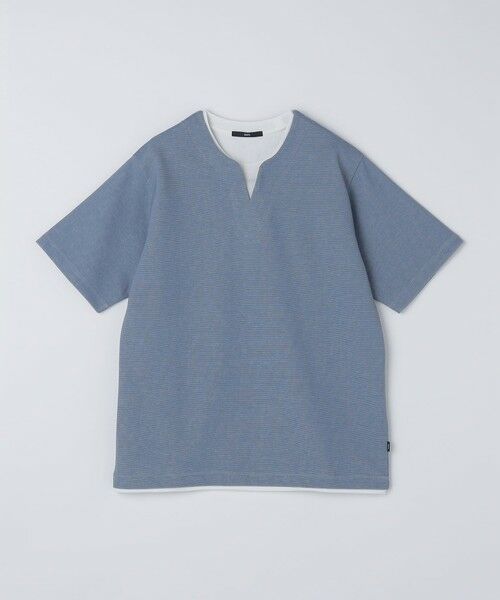SHIPS / シップス Tシャツ | SHIPS: キー ネック フェイクレイヤード Tシャツ | 詳細28
