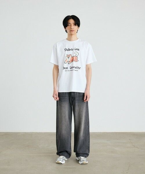 SHIPS / シップス Tシャツ | 【City Ambient Products別注】Ben Lenovitz: DOG CAT Tシャツ | 詳細1