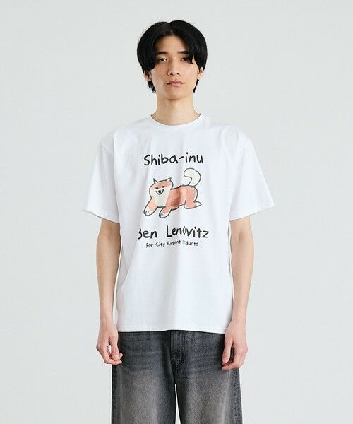 SHIPS / シップス Tシャツ | 【City Ambient Products別注】Ben Lenovitz: DOG CAT Tシャツ | 詳細5