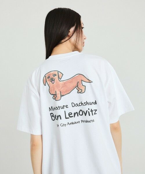 SHIPS / シップス Tシャツ | 【City Ambient Products別注】Ben Lenovitz: DOG CAT Tシャツ | 詳細24