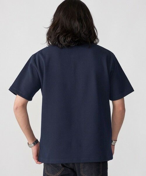 SHIPS / シップス Tシャツ | 【WEB限定】SHIPS: ワンポイント ロゴ バーズアイ ヘンリーネック Tシャツ 24SS | 詳細18