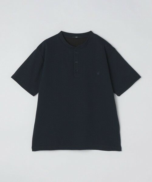 SHIPS / シップス Tシャツ | 【WEB限定】SHIPS: ワンポイント ロゴ バーズアイ ヘンリーネック Tシャツ 24SS | 詳細21