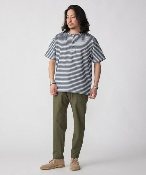 SHIPS / シップス Tシャツ | 【WEB限定】SHIPS: ワンポイント ロゴ バーズアイ ヘンリーネック Tシャツ 24SS | 詳細23