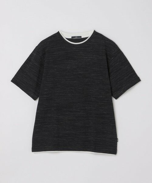 SHIPS / シップス Tシャツ | SHIPS: フェイク レイヤード ピケ クルーネック Tシャツ | 詳細3