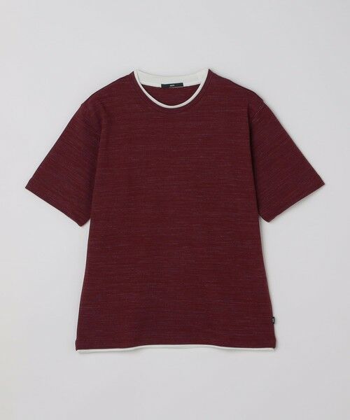 SHIPS / シップス Tシャツ | SHIPS: フェイク レイヤード ピケ クルーネック Tシャツ | 詳細5