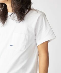SHIPS / シップス Tシャツ | 【WEB限定】SHIPS: マイクロ SHIPSロゴ ポケット Tシャツ
