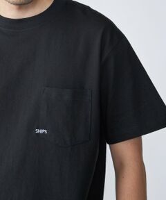 SHIPS / シップス Tシャツ | 【WEB限定】SHIPS: マイクロ SHIPSロゴ ポケット Tシャツ