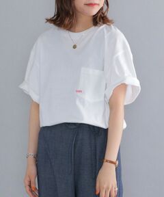 SHIPS / シップス Tシャツ | 【WEB限定】SHIPS: マイクロ SHIPSロゴ ポケット Tシャツ