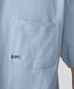 SHIPS / シップス Tシャツ | 【WEB限定】SHIPS: マイクロ SHIPSロゴ ポケット Tシャツ