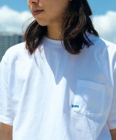 SHIPS / シップス Tシャツ | 【WEB限定】SHIPS: マイクロ SHIPSロゴ ポケット Tシャツ