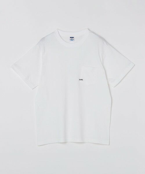 SHIPS / シップス Tシャツ | 【26SS新色追加!!累計販売数18万枚突破!!】【WEB限定】SHIPS: マイクロ SHIPSロゴ ポケット Tシャツ | 詳細1