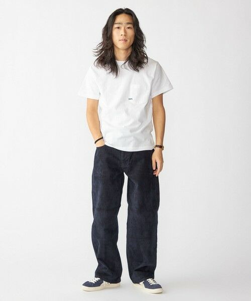 SHIPS / シップス Tシャツ | 【WEB限定】SHIPS: マイクロ SHIPSロゴ ポケット Tシャツ | 詳細4