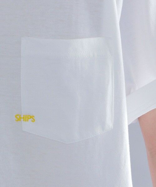 SHIPS / シップス Tシャツ | 【WEB限定】SHIPS: マイクロ SHIPSロゴ ポケット Tシャツ | 詳細9