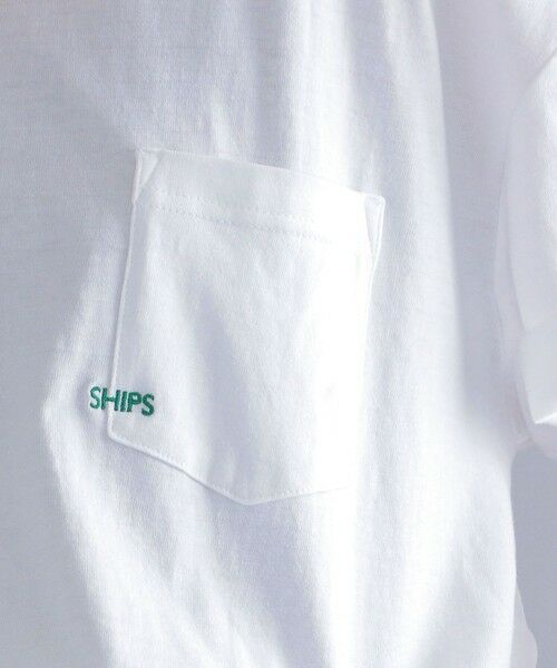 SHIPS / シップス Tシャツ | 【WEB限定】SHIPS: マイクロ SHIPSロゴ ポケット Tシャツ | 詳細15