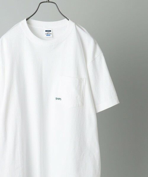 SHIPS / シップス Tシャツ | 【WEB限定】SHIPS: マイクロ SHIPSロゴ ポケット Tシャツ | 詳細17